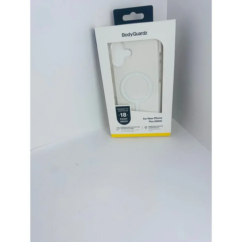 BodyGuardz Ace Pro iPhone 16 Plus Clear/White MagSafe Case NWT